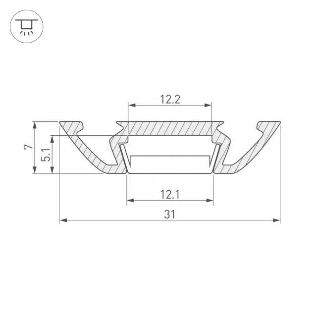 Профиль PHS-A-2000 ANOD, ракурс 5