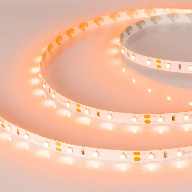 Светодиодная лента RT-A60-8mm 12V Orange (4.8 W/m, IP20, 2835, 5m)