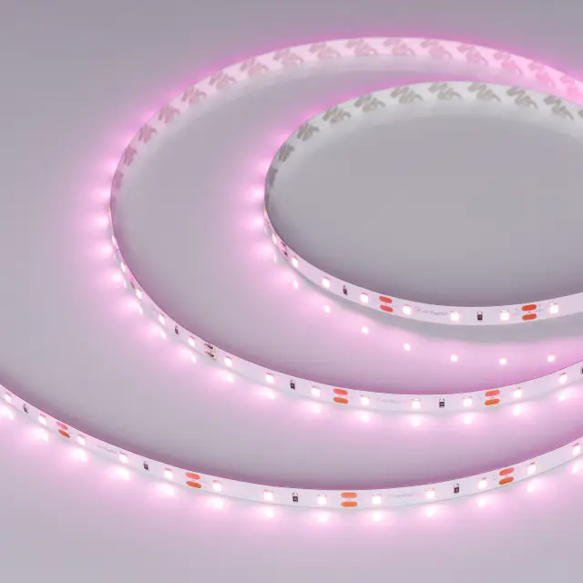 Светодиодная лента RT-A60-8mm 12V Pink (4.8 W/m, IP20, 2835, 5m)
