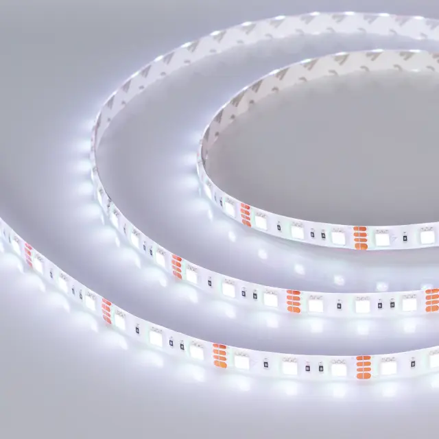 Светодиодная лента герметичная RTW-SE-B60-10mm 12V RGB (14.4 W/m, IP65, 5060, 5m), ракурс 5