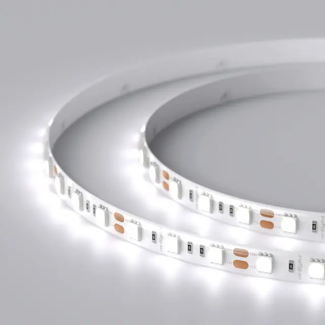 Светодиодная лента герметичная RTW-SE-B60-10mm 12V White6000 (14.4 W/m, IP65, 5060, 5m), ракурс 4