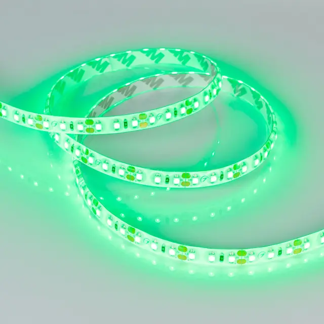 Светодиодная лента герметичная RTW-SE-A120-8mm 12V Green (9.6 W/m, IP65, 2835, 5m), ракурс 4