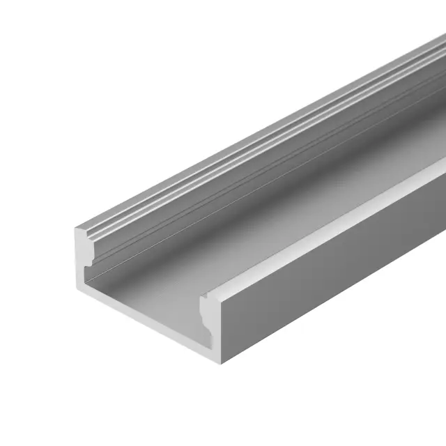 Профиль с экраном ALU-WIDE-H8-2000 ANOD+FROST, ракурс 2