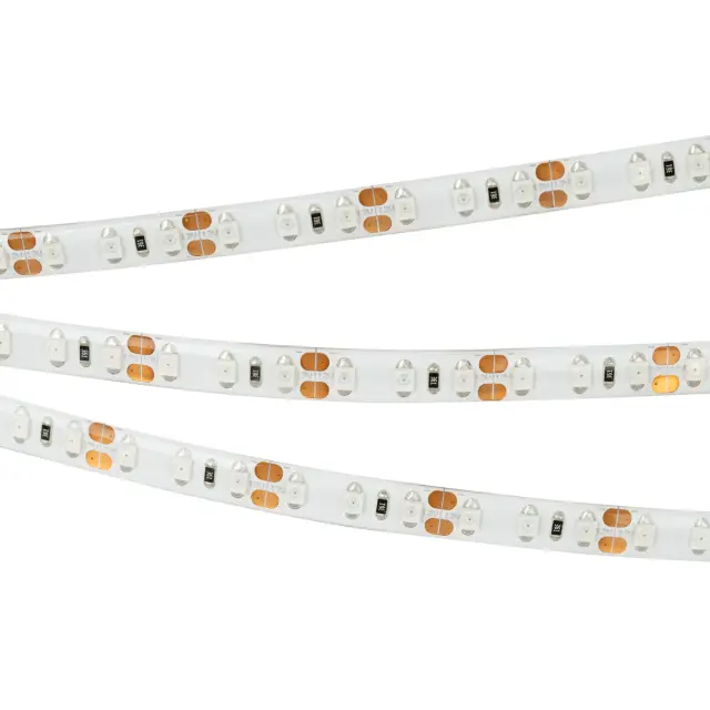 Светодиодная лента герметичная RTW-SE-A120-8mm 12V Yellow (9.6 W/m, IP65, 2835, 5m), ракурс 2