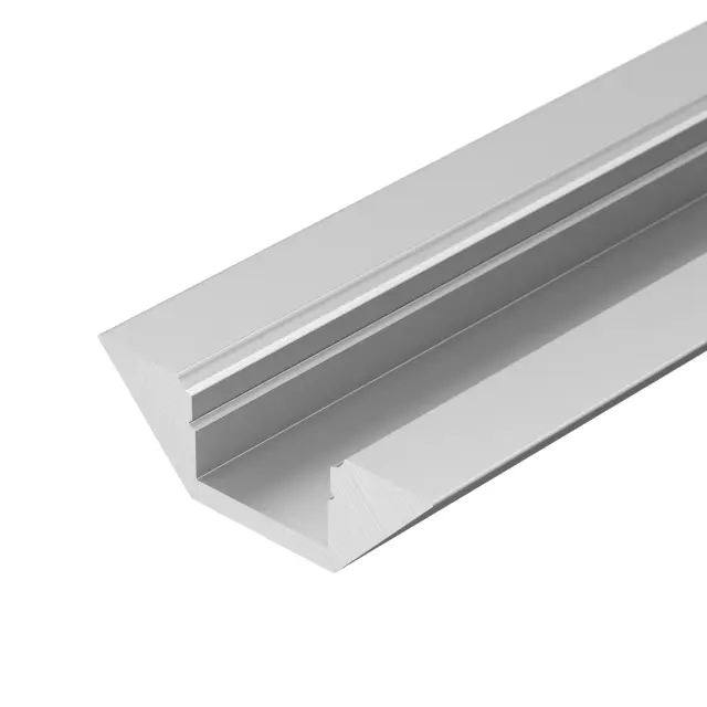 Профиль с экраном ALU-CORNER-2000 ANOD+FROST, ракурс 2