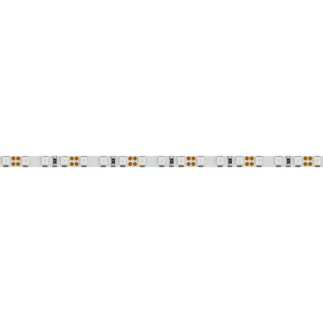 Светодиодная лента RT-A120-5mm 12V Yellow (9.6 W/m, IP20, 5m), ракурс 2