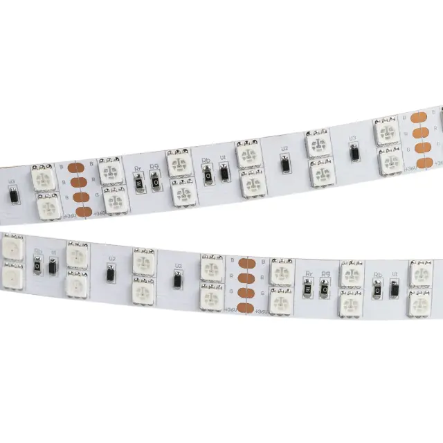 Светодиодная лента RT 2-5000 36V RGB 2X2 (5060, 600 LED, LUX)