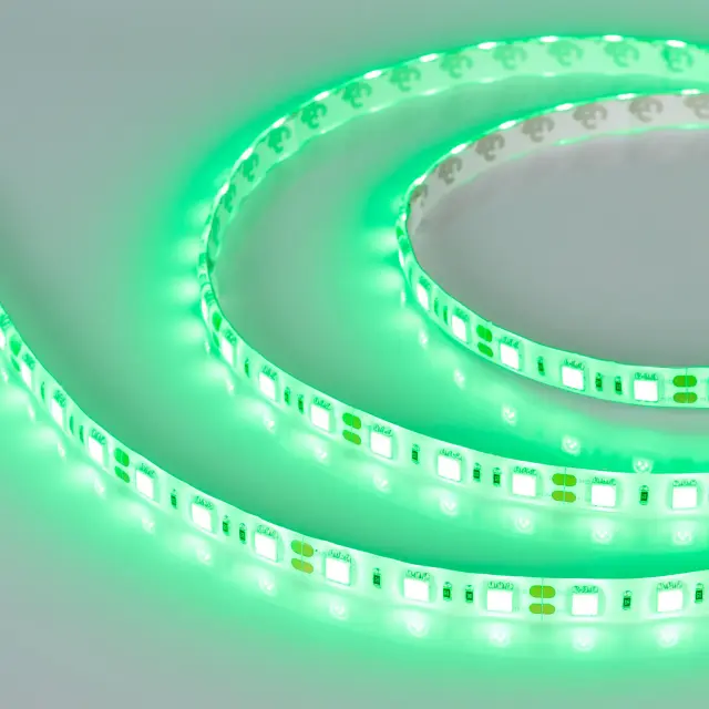 Светодиодная лента герметичная RTW-SE-B60-10mm 12V Green (14.4 W/m, IP65, 5060, 5m), ракурс 2