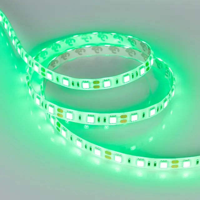 Светодиодная лента RTW 2-5000SE 12V Green 2x (5060, 300 LED, LUX), ракурс 2