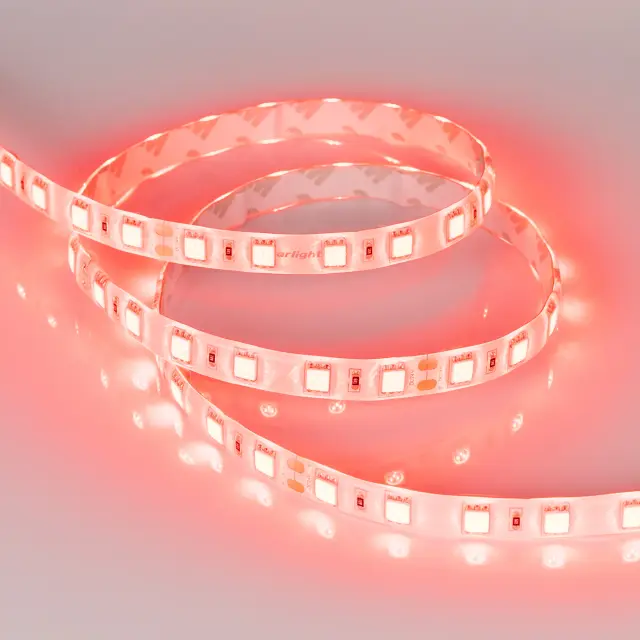 Светодиодная лента RTW 2-5000SE 24V Red 2x (5060, 300 LED, LUX), ракурс 2