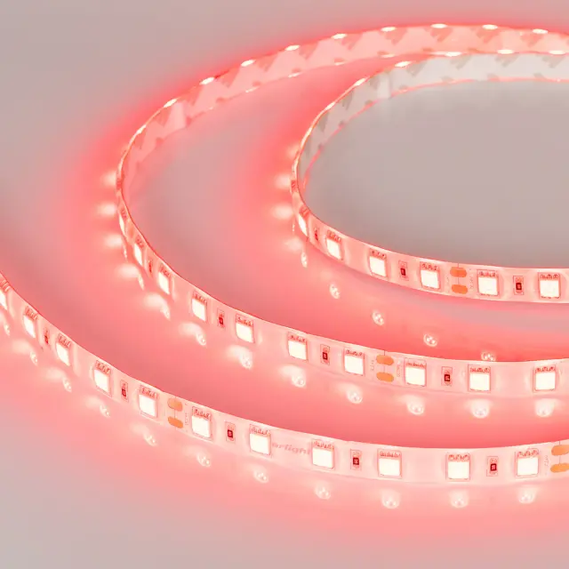 Светодиодная лента RTW 2-5000SE 24V Red 2x (5060, 300 LED, LUX), ракурс 3