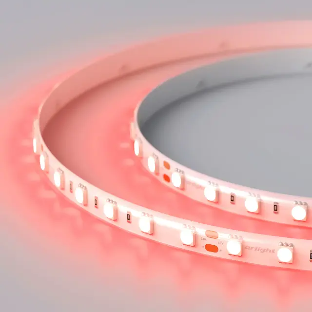 Светодиодная лента RTW 2-5000SE 24V Red 2x (5060, 300 LED, LUX), ракурс 5