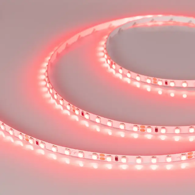 Светодиодная лента RT-A120-5mm 24V Red (9.6 W/m, IP20, 2835, 5m)
