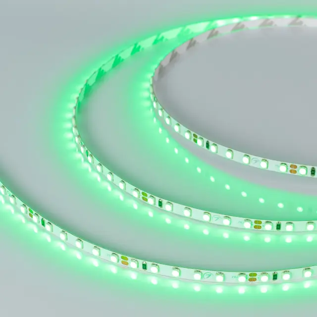 Светодиодная лента RT-A120-5mm 24V Green (9.6 W/m, IP20, 2835, 5m)