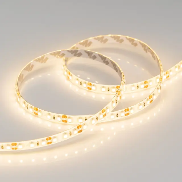 Светодиодная лента герметичная RTW-SE-A120-8mm 12V Warm3000 (9.6 W/m, IP65, 2835, 5m), ракурс 4