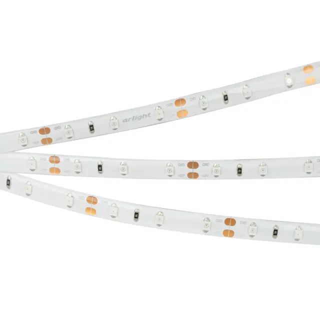 Светодиодная лента герметичная RTW-SE-A60-8mm 12V Yellow (4.8 W/m, IP65, 2835, 5m)