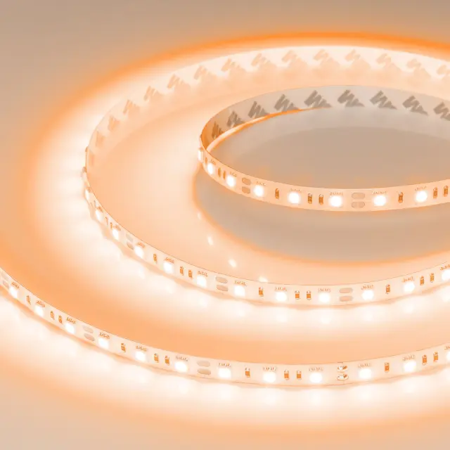 Светодиодная лента RT-B60-10mm 12V Orange (14.4 W/m, IP20, 5060, 5m), ракурс 2