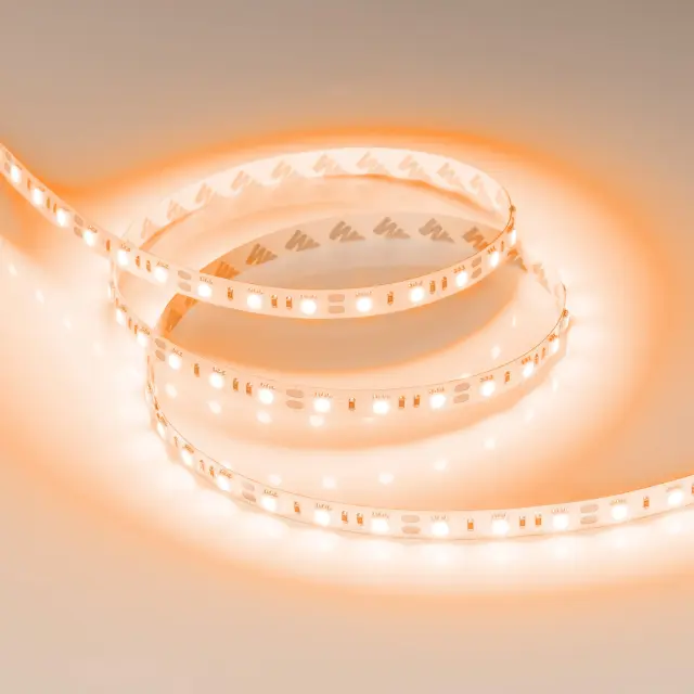 Светодиодная лента RT-B60-10mm 12V Orange (14.4 W/m, IP20, 5060, 5m), ракурс 4