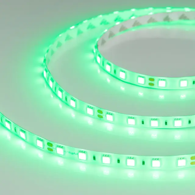 Светодиодная лента RTW 2-5000SE 24V Green 2x (5060, 300 LED, LUX), ракурс 4