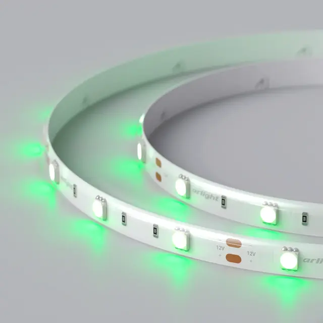 Светодиодная лента RTW 2-5000SE 12V Green (5060, 150 LED, LUX), ракурс 5