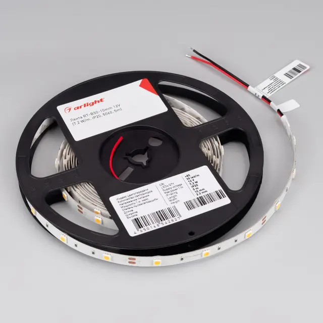 Светодиодная лента RT 2-5000 12V Cool 8K (5060, 150 LED, LUX), ракурс 3
