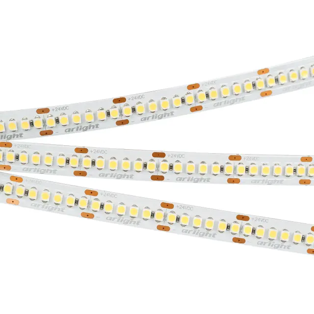 Светодиодная лента RT-A240-10mm 24V Warm2700 (19.2W/m, IP20, 3528, 5m)