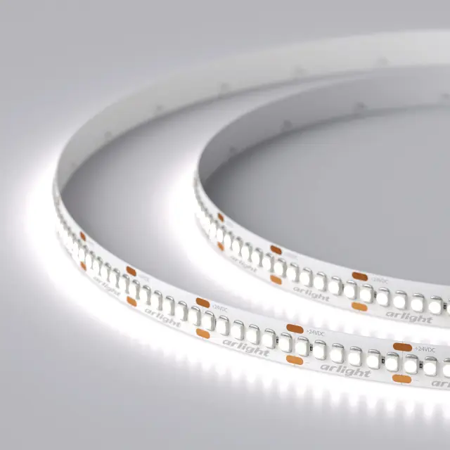 Светодиодная лента RT-A240-10mm 24V White6000 (19.2 W/m, IP20, 3528, 5m), ракурс 3