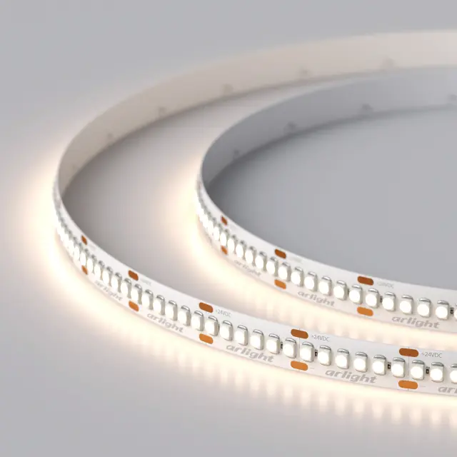 Светодиодная лента RT-A240-10mm 24V Day4000 (19.2 W/m, IP20, 3528, 5m), ракурс 4