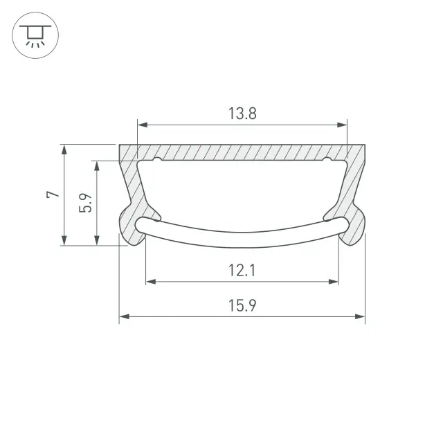 Профиль TM-2000 (CT) ANOD, ракурс 3