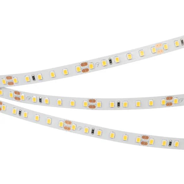 Светодиодная лента RT-A120-8mm 24V Warm2400 (9.6 W/m, IP20, 2835, 5m), ракурс 3