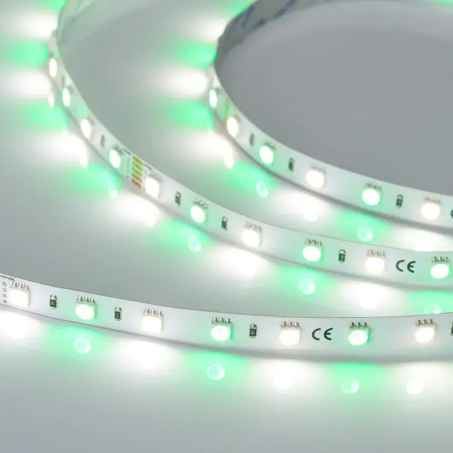 Светодиодная лента RT-B60-10mm 24V RGBW-Day (14.4 W/m, IP20, 5m), ракурс 5
