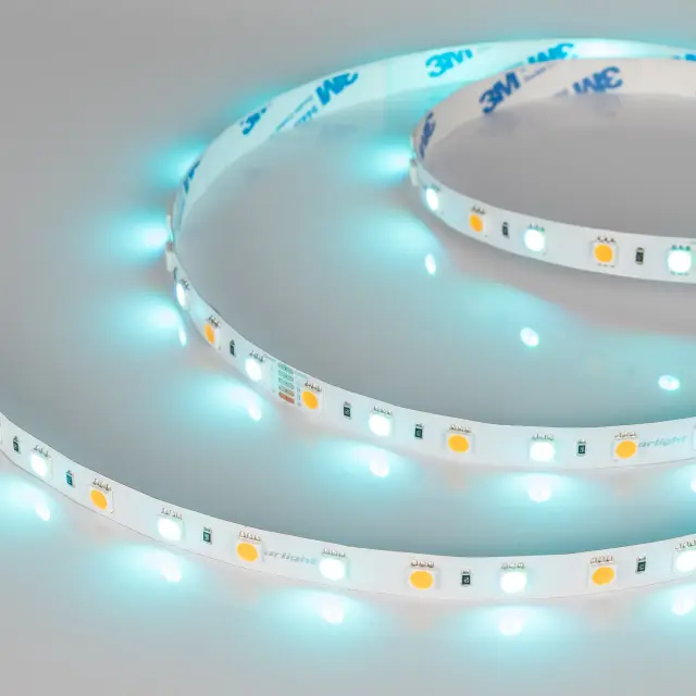 Светодиодная лента RT-B60-10mm 24V RGBW-Warm (14.4 W/m, IP20, 5m)