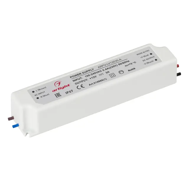 Блок питания ARPV-LV12035-A (12V, 3.0A, 36W)