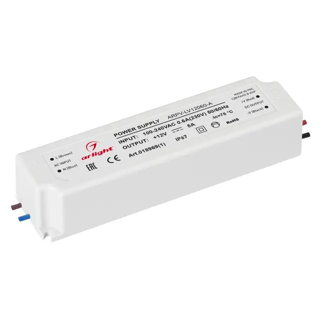 Блок питания ARPV-LV12060-A (12V, 5.0A, 60W)