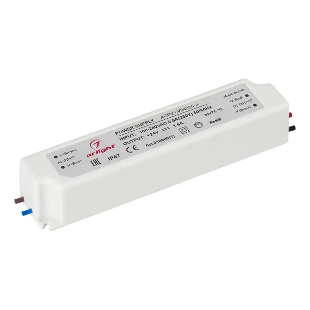 Блок питания ARPV-LV24035-A (24V, 1.5A, 35W)
