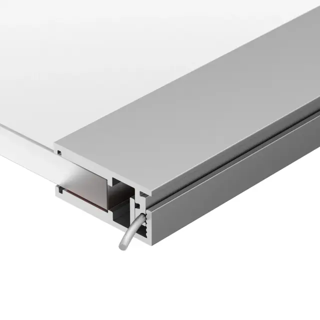 Профиль KLUS-GLASS-56-2000 ANOD, ракурс 3