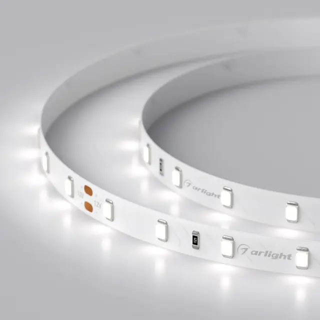 Светодиодная лента RT-A60-8mm 24V White6000 (7.2 W/m, IP20, 2835, 5m), ракурс 5