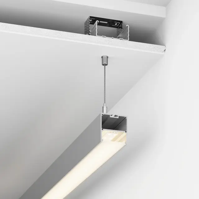 Профиль с экраном SL-LINE-5050-2500 ANOD+OPAL, ракурс 5