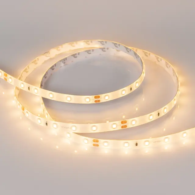 Светодиодная лента герметичная RTW-SE-A60-8mm 24V Warm3000 (7.2 W/m, IP65, 2835, 5m), ракурс 3