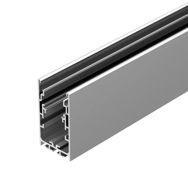 Профиль с экраном S2-LINE-3360-2500 ANOD+OPAL, ракурс 3