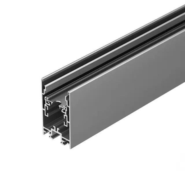 Профиль с экраном S2-LINE-4067-2500 ANOD+OPAL, ракурс 3