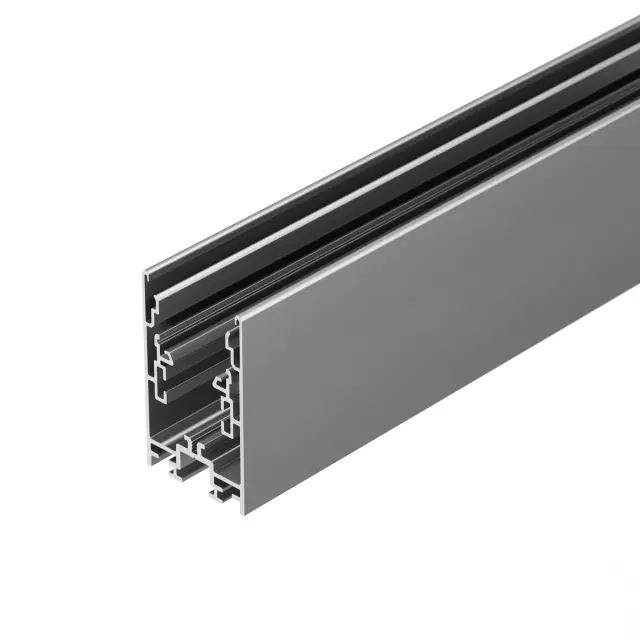 Профиль с экраном S2-LINE-4067-2500 ANOD+OPAL, ракурс 4