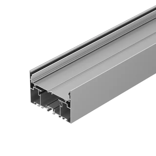 Профиль с экраном S2-LINE-10570-2500 ANOD+OPAL, ракурс 3