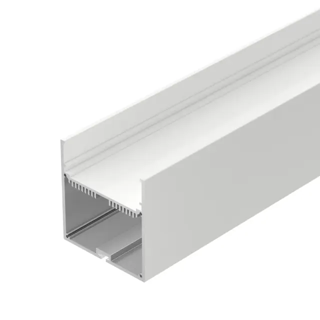 Профиль с экраном SL-LINE-7477-2500 WHITE+OPAL, ракурс 3