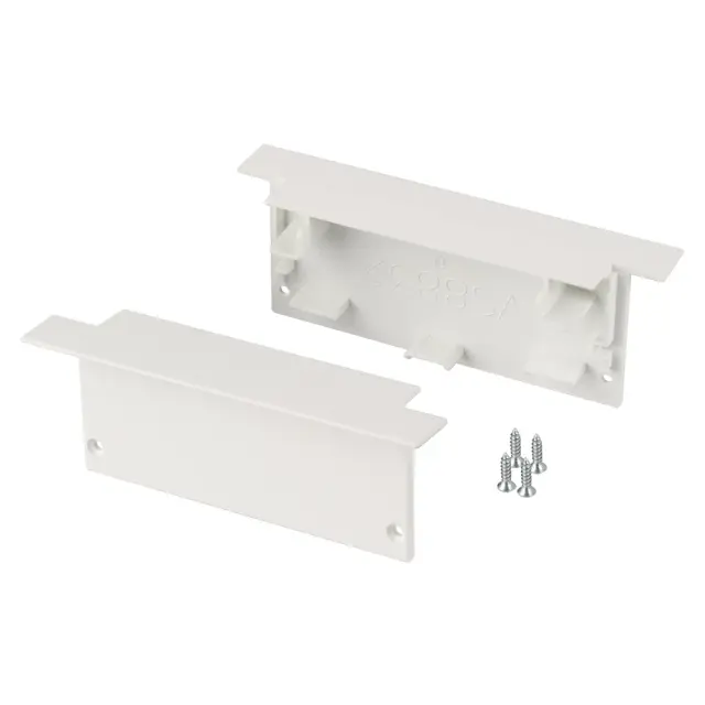 Профиль с экраном SL-LINIA88-F-2500 WHITE+OPAL, ракурс 3