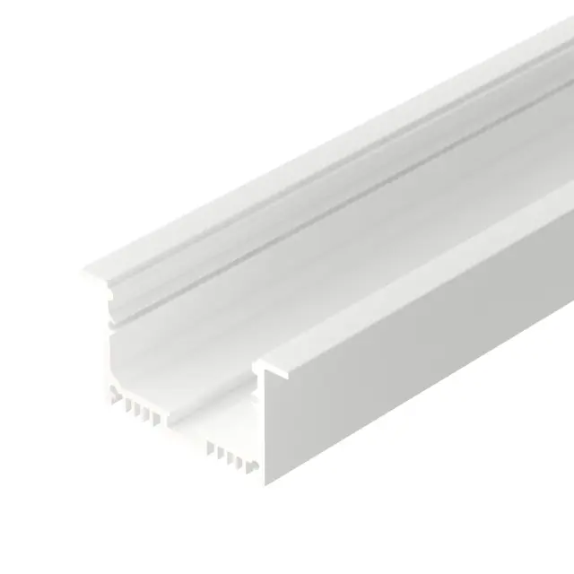 Профиль с экраном SL-LINIA62-F-2500 WHITE+OPAL, ракурс 2