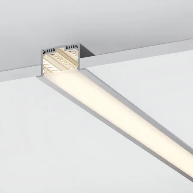 Профиль с экраном SL-LINIA62-F-2500 WHITE+OPAL, ракурс 5