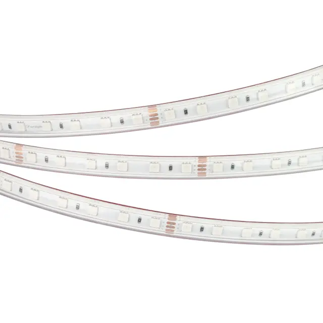 Светодиодная лента герметичная RTW-PS-B60-12mm 24V RGB (14.4 W/m, IP67, 5060, 5m), ракурс 4
