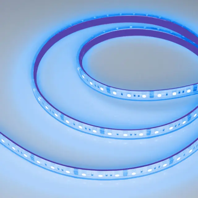 Светодиодная лента герметичная RTW-PS-B60-12mm 12V RGB (14.4 W/m, IP67, 5060, 5m), ракурс 5