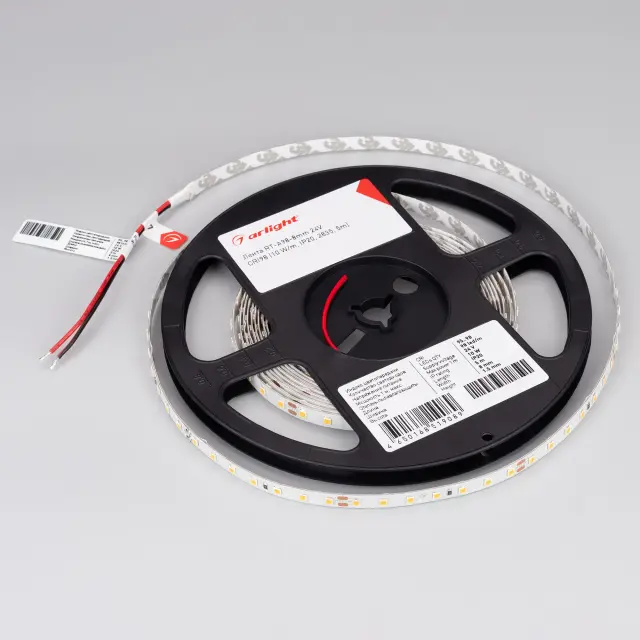 Светодиодная лента RT-A98-8mm 24V Day5000 CRI98 (10 W/m, IP20, 2835, 5m), ракурс 4